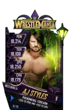 SuperCard AJStyles S4 19 WrestleMania34 RingDom