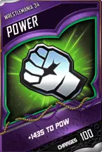 SuperCard Enhancement Power S4 19 WrestleMania34