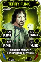 SuperCard TerryFunk S4 17 Monster Throwback