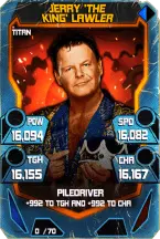 Super card jerry lawler s4 18 titan throwback 14961 216