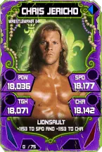 SuperCard ChrisJericho S4 19 WrestleMania34 Throwback