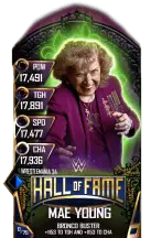 Super card mae young s4 19 wrestle mania34 hall of fame 15089 216