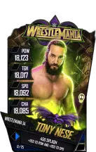 Super card tony nese s4 19 wrestle mania34 fusion 15075 216