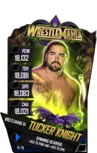 Super card tucker knight s4 19 wrestle mania34 fusion 15076 216