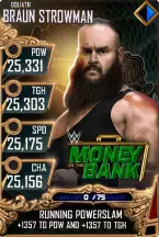 SuperCard BraunStrowman S4 20 Goliath MITB