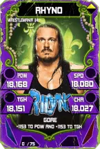 SuperCard Rhyno S4 19 WrestleMania34 Throwback