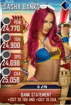 SuperCard SashaBanks S4 20 Goliath BeachBash