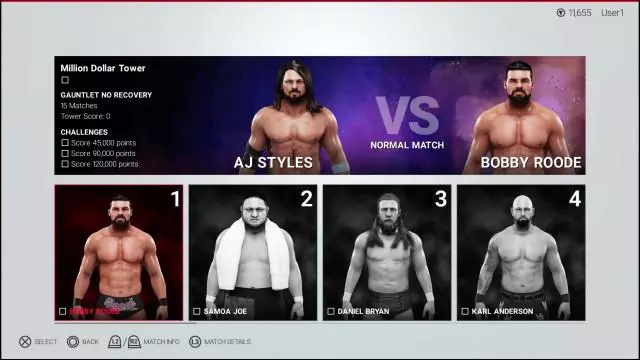 WWE 2K19 Towers Mode 4 AJ Styles Million Dollar