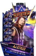 SuperCard AJStyles S4 21 SummerSlam18