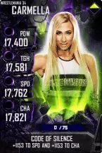 SuperCard Carmella S4 19 WrestleMania34 Spring