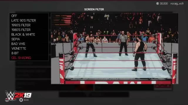WWE2K19 CreationSuite CelShading