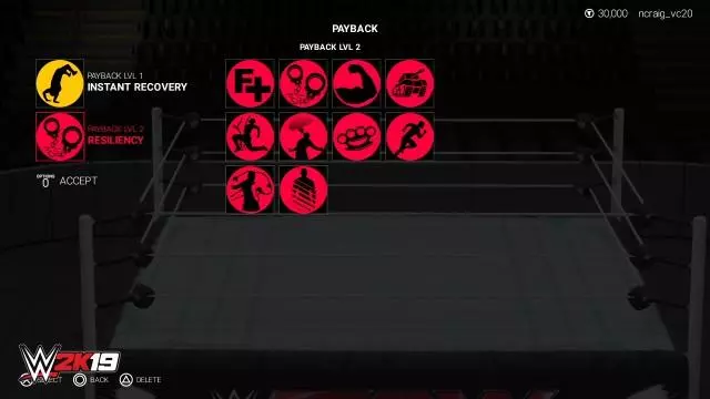 WWE2K19 Payback System