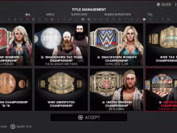 WWE2K19 Screen Titles