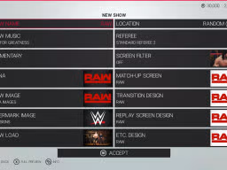 WWE2K19 Screen CreateAShow