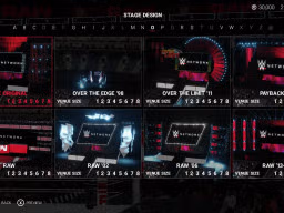 WWE2K19 Screen CreateAnArena Stages