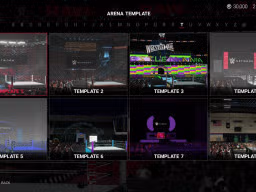 WWE2K19 Screen CreateAnArena Templates