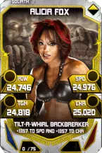 SuperCard AliciaFox S4 20 Goliath Throwback