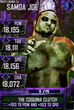 SuperCard SamoaJoe S4 19 WrestleMania34 Halloween