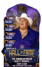 SuperCard DustyRhodes S4 21 SummerSlam18 HallOfFame