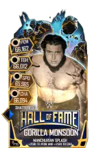 SuperCard GorillaMonsoon S5 24 Shattered HallOfFame