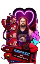 SuperCard RomanReigns S5 23 Neon Valentine