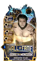 Super card gorilla monsoon s5 24 shattered hall of fame 16555 216