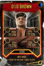 Super card d lo brown s5 25 wrestle mania35 throwback 16604 216