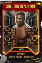 SuperCard SheltonBenjamin S5 25 WrestleMania35 Throwback