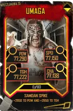 SuperCard Umaga S5 25 WrestleMania35 Throwback