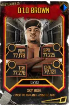 Super card d lo brown s5 25 wrestle mania35 throwback 16604 216