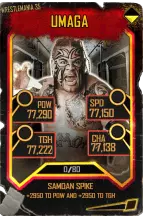 Super card umaga s5 25 wrestle mania35 throwback 16603 216