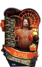 SuperCard AJStyles S5 25 WrestleMania35 Summer