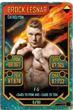 SuperCard BrockLesnar S5 26 Cataclysm Throwback