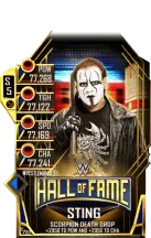 SuperCard Sting S5 25 WrestleMania35 HallOfFame