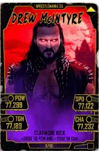 SuperCard DrewMcIntyre S5 25 WrestleMania35 Halloween