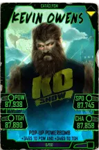 SuperCard KevinOwens S5 26 Cataclysm Halloween