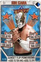 SuperCard SinCara S5 27 SummerSlam19 Throwback