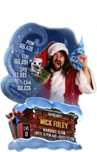 SuperCard MickFoley S6 30 Vanguard Christmas