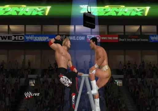 WWE12 Wii EdgeDelRioLadder