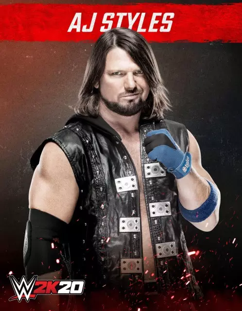 wwe2k20 artworks aj styles