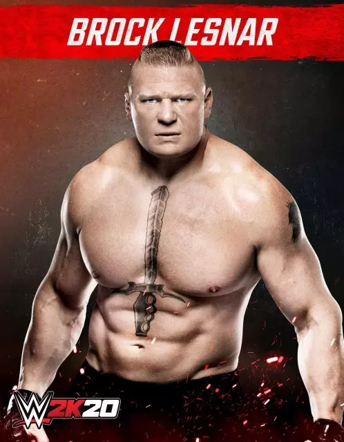 wwe2k20 artworks brock lesnar