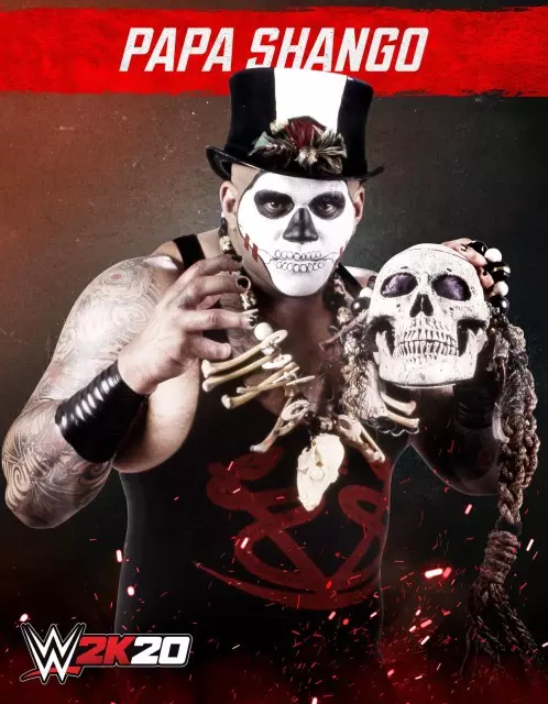 wwe2k20 artworks papa shango