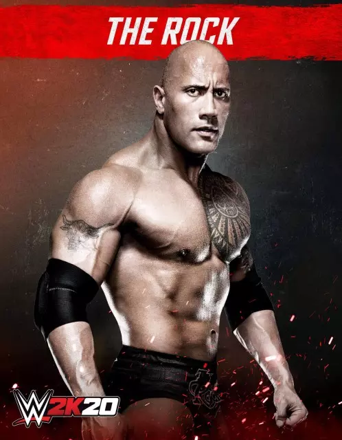 wwe2k20 artworks the rock