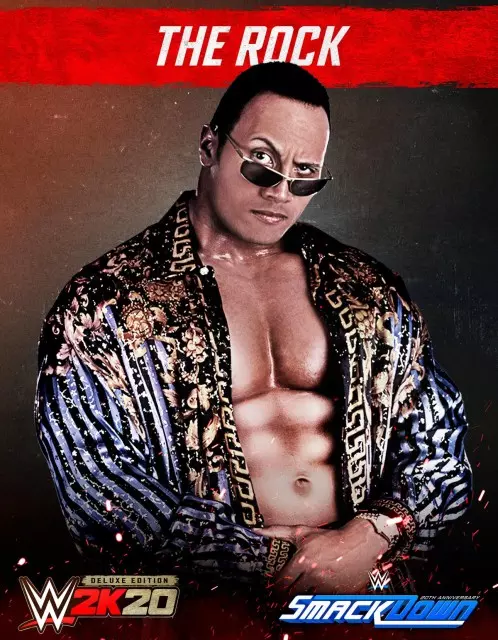 wwe2k20 artworks the rock classic