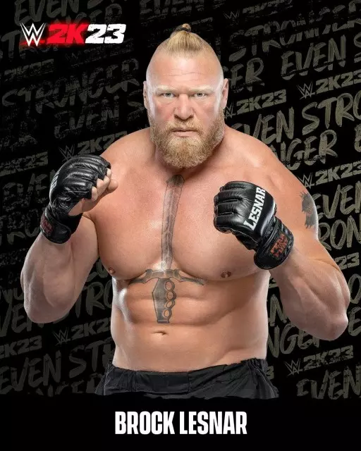 wwe2k23 artworks brock lesnar