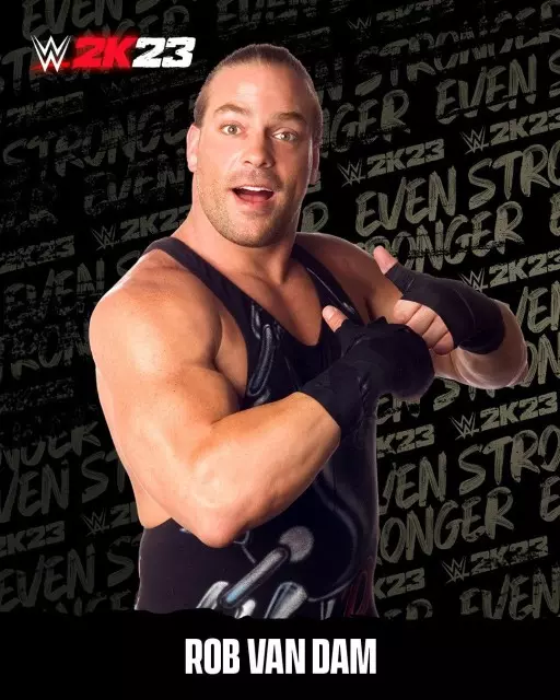 wwe2k23 artworks rob van dam