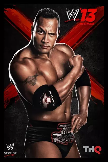 wwe13 artworks the rock 98 99