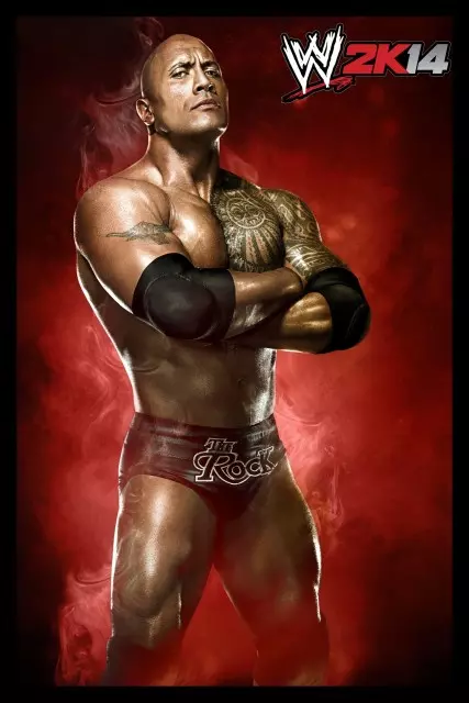 wwe2k14 artworks the rock