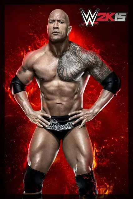 wwe2k15 artworks the rock