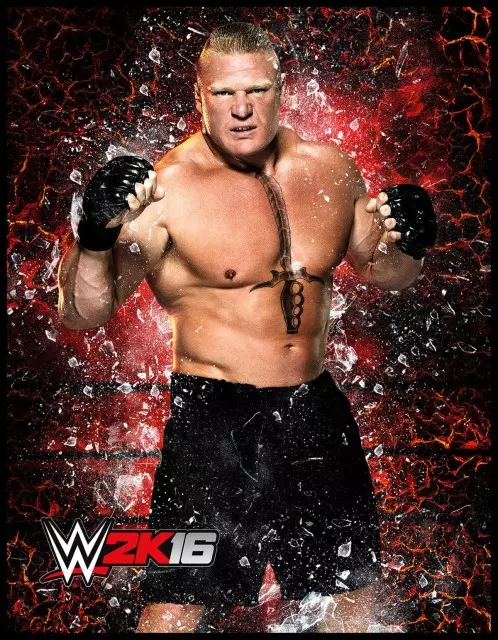 wwe2k16 artworks brock lesnar